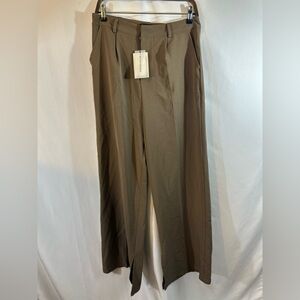 Kaiia The Label Wide Leg Pants Tan Brown Size 8 NWT